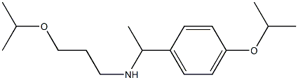 {1-[4-(propan-2-yloxy)phenyl]ethyl}[3-(propan-2-yloxy)propyl]amine Struktur