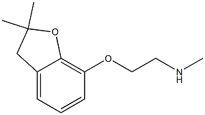 {2-[(2,2-dimethyl-2,3-dihydro-1-benzofuran-7-yl)oxy]ethyl}(methyl)amine Struktur