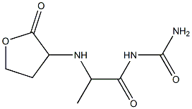 {2-[(2-oxooxolan-3-yl)amino]propanoyl}urea Struktur