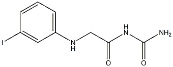 {2-[(3-iodophenyl)amino]acetyl}urea Struktur