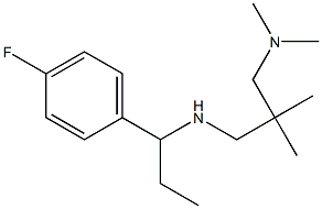 {2-[(dimethylamino)methyl]-2-methylpropyl}[1-(4-fluorophenyl)propyl]amine Struktur