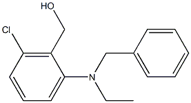 {2-[benzyl(ethyl)amino]-6-chlorophenyl}methanol Struktur