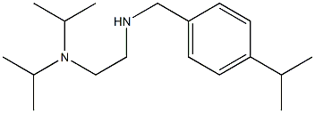 {2-[bis(propan-2-yl)amino]ethyl}({[4-(propan-2-yl)phenyl]methyl})amine Struktur