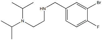 {2-[bis(propan-2-yl)amino]ethyl}[(3-bromo-4-fluorophenyl)methyl]amine Struktur