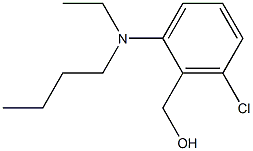 {2-[butyl(ethyl)amino]-6-chlorophenyl}methanol Struktur