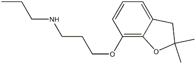 {3-[(2,2-dimethyl-2,3-dihydro-1-benzofuran-7-yl)oxy]propyl}(propyl)amine Struktur