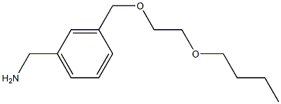 {3-[(2-butoxyethoxy)methyl]phenyl}methanamine Struktur