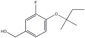 {3-fluoro-4-[(2-methylbutan-2-yl)oxy]phenyl}methanol Struktur