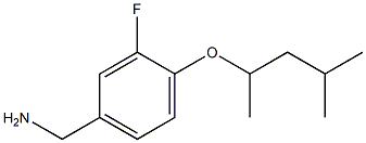 {3-fluoro-4-[(4-methylpentan-2-yl)oxy]phenyl}methanamine Struktur