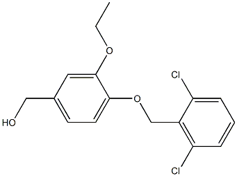 {4-[(2,6-dichlorophenyl)methoxy]-3-ethoxyphenyl}methanol Struktur