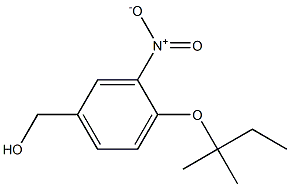 {4-[(2-methylbutan-2-yl)oxy]-3-nitrophenyl}methanol Struktur