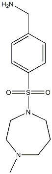 {4-[(4-methyl-1,4-diazepane-1-)sulfonyl]phenyl}methanamine Struktur