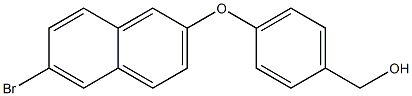 {4-[(6-bromonaphthalen-2-yl)oxy]phenyl}methanol Struktur