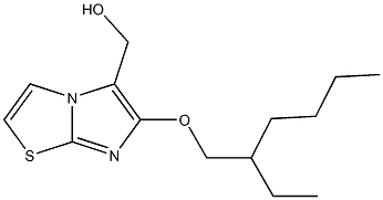 {6-[(2-ethylhexyl)oxy]imidazo[2,1-b][1,3]thiazol-5-yl}methanol Struktur