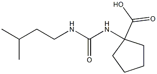 1-({[(3-methylbutyl)amino]carbonyl}amino)cyclopentanecarboxylic acid Struktur