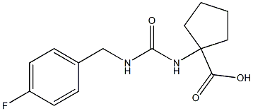 1-({[(4-fluorobenzyl)amino]carbonyl}amino)cyclopentanecarboxylic acid Struktur