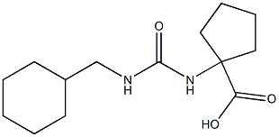 1-({[(cyclohexylmethyl)amino]carbonyl}amino)cyclopentanecarboxylic acid Struktur