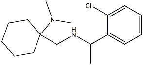 1-({[1-(2-chlorophenyl)ethyl]amino}methyl)-N,N-dimethylcyclohexan-1-amine Struktur