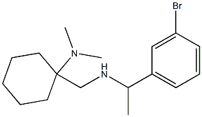 1-({[1-(3-bromophenyl)ethyl]amino}methyl)-N,N-dimethylcyclohexan-1-amine Struktur