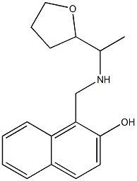 1-({[1-(oxolan-2-yl)ethyl]amino}methyl)naphthalen-2-ol Struktur