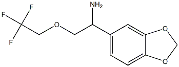 1-(1,3-benzodioxol-5-yl)-2-(2,2,2-trifluoroethoxy)ethanamine Struktur