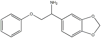 1-(1,3-benzodioxol-5-yl)-2-phenoxyethanamine Struktur