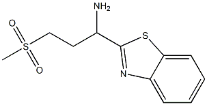 1-(1,3-benzothiazol-2-yl)-3-(methylsulfonyl)propan-1-amine Struktur