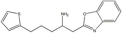 1-(1,3-benzoxazol-2-yl)-5-(thiophen-2-yl)pentan-2-amine Struktur