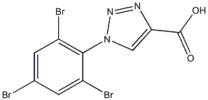 1-(2,4,6-tribromophenyl)-1H-1,2,3-triazole-4-carboxylic acid Struktur