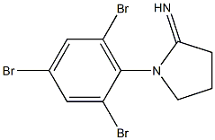 1-(2,4,6-tribromophenyl)pyrrolidin-2-imine Struktur