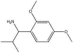 1-(2,4-dimethoxyphenyl)-2-methylpropan-1-amine Struktur