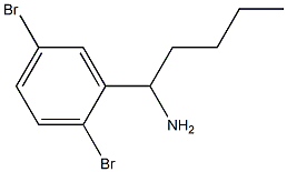 1-(2,5-dibromophenyl)pentan-1-amine Struktur