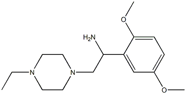 1-(2,5-dimethoxyphenyl)-2-(4-ethylpiperazin-1-yl)ethanamine Struktur