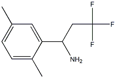 1-(2,5-dimethylphenyl)-3,3,3-trifluoropropan-1-amine Struktur