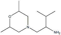 1-(2,6-dimethylmorpholin-4-yl)-3-methylbutan-2-amine Struktur