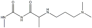 1-(2-{[3-(dimethylamino)propyl]amino}propanoyl)-3-methylurea Struktur