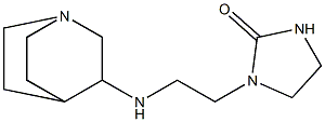 1-(2-{1-azabicyclo[2.2.2]octan-3-ylamino}ethyl)imidazolidin-2-one Struktur