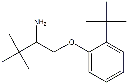 1-(2-amino-3,3-dimethylbutoxy)-2-tert-butylbenzene Struktur