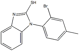 1-(2-bromo-4-methylphenyl)-1H-1,3-benzodiazole-2-thiol Struktur