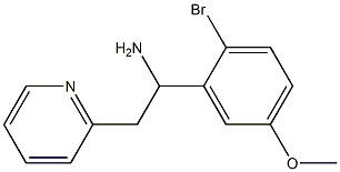 1-(2-bromo-5-methoxyphenyl)-2-(pyridin-2-yl)ethan-1-amine Struktur