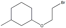 1-(2-bromoethoxy)-3-methylcyclohexane Struktur