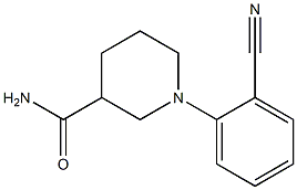 1-(2-cyanophenyl)piperidine-3-carboxamide Struktur