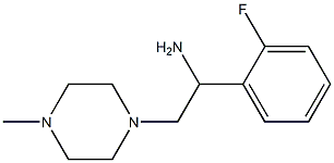 1-(2-fluorophenyl)-2-(4-methylpiperazin-1-yl)ethanamine Struktur