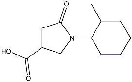 1-(2-methylcyclohexyl)-5-oxopyrrolidine-3-carboxylic acid Struktur