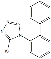 1-(2-phenylphenyl)-1H-1,2,3,4-tetrazole-5-thiol Struktur