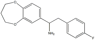 1-(3,4-dihydro-2H-1,5-benzodioxepin-7-yl)-2-(4-fluorophenyl)ethan-1-amine Struktur