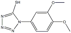 1-(3,4-dimethoxyphenyl)-1H-1,2,3,4-tetrazole-5-thiol Struktur