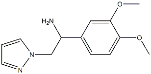 1-(3,4-dimethoxyphenyl)-2-(1H-pyrazol-1-yl)ethanamine Struktur