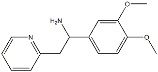 1-(3,4-dimethoxyphenyl)-2-(pyridin-2-yl)ethan-1-amine Struktur