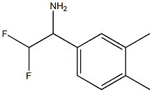 1-(3,4-dimethylphenyl)-2,2-difluoroethan-1-amine Struktur